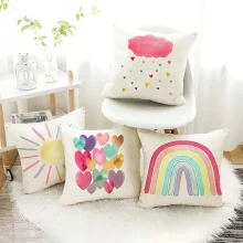 Housse de coussin Arc-En-Ciel Baby Housse de coussin Arc-En-Ciel Baby 1