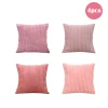 Housses de coussin PINK MY DAY velours côtelé 6