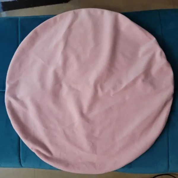 Housse de coussin ronde en velours Housse de coussin ronde en velours 3