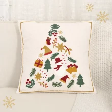 Housse de coussin arbre de noël JOLIE Housse de coussin arbre de noël JOLIE 1