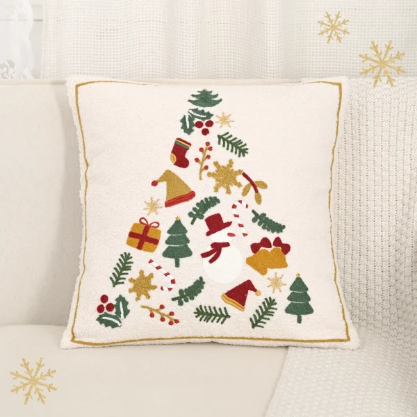 Housse de coussin arbre de noël JOLIE 1