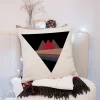 Housse de coussin décorative avec un cerf et un oiseau amusant 5