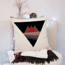 Housse de coussin décorative avec un cerf et un oiseau amusant Housse de coussin décorative avec un cerf et un oiseau amusant 5
