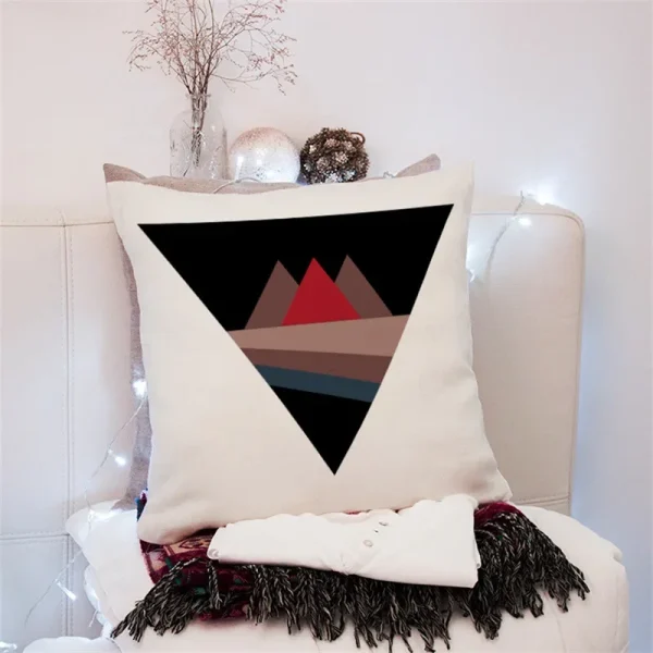 Housse de coussin décorative avec un cerf et un oiseau amusant Housse de coussin décorative avec un cerf et un oiseau amusant 5