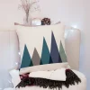 Housse de coussin décorative avec un cerf et un oiseau amusant 4