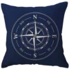 housse de coussin marin bleu bateau et rose des vents 7