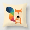 Housse de coussin toucan et dessin d'animaux 5