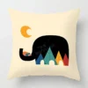 Housse de coussin toucan et dessin d'animaux 9
