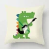 Housse de coussin toucan et dessin d'animaux 2
