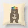 Housse de coussin toucan et dessin d'animaux 4