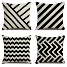 Housse de coussin en tissu doux couleur unie pour décoration intérieure 2