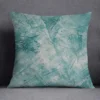 Housse de coussin nature tropical et géometrie bleu vert 7