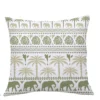 Housse de coussin nature palmier et mosaïque tropicale 7