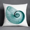 Housse de coussin nature tropical et géometrie bleu vert 13