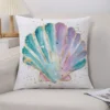 Housse de coussin Marin avec dessin coloré de hippocampe mignon 8