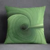 Housse de coussin nature vert fraicheur feuillage sur fond de couleur 5