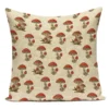Housse de coussin Nature motif champignons colorés 13