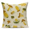 Housse de coussin Nature motif champignons colorés 3