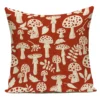 Housse de coussin Nature motif champignons colorés 5
