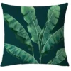 Housse de coussin Nature motif feuilles tropicales vertes 6