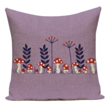 Housse de coussin Nature motif champignons colorés Housse de coussin Nature motif champignons colorés 18