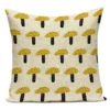 Housse de coussin Nature motif champignons colorés 12