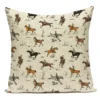 Housse de coussin Nature motif champignons colorés 11