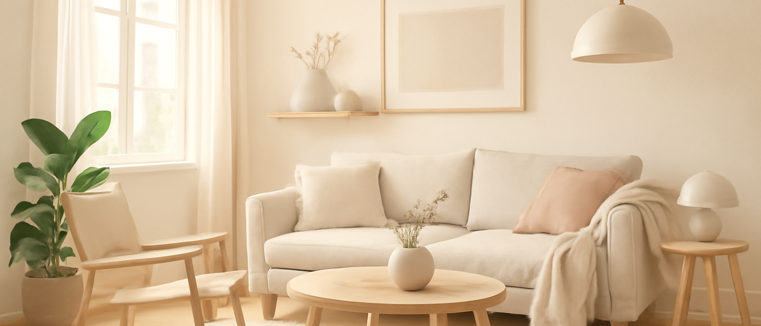 Illustration éditoriale : comment décorer son intérieur dans un style scandinave