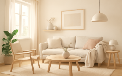 Comment décorer son intérieur dans un style scandinave ? Illustration éditoriale : comment décorer son intérieur dans un style scandinave