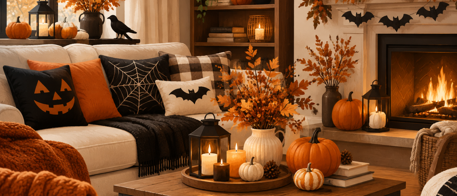 Illustration éditoriale : quelles couleurs choisir pour une décoration Halloween