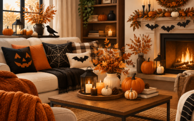 Quelles couleurs choisir pour une décoration Halloween ? Illustration éditoriale : quelles couleurs choisir pour une décoration Halloween